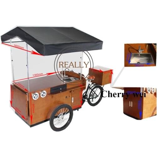 500w electric /pedal Mobile coffee bike/coffee bicycle/coffee bike for sale Coffee bike dedicated mobile coffee kiosk for sale