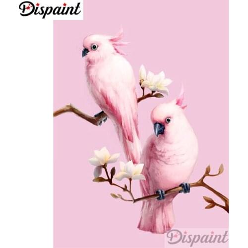 Dispaint Full Square/Round Drill 5D DIY Diamond Painting "Animal bird scenery" Embroidery Cross Stitch 5D Home Decor A10309