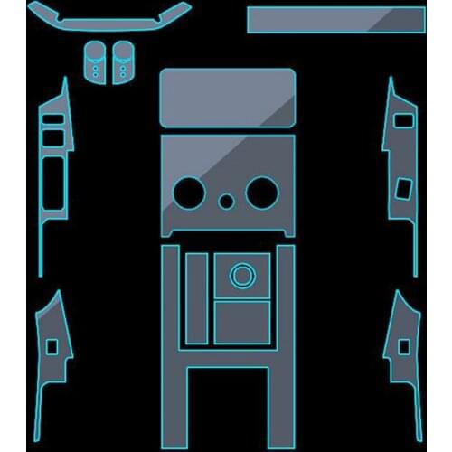 Car-Styling New Car Interior Trim Dashboard Clear Paint Protective Film Stickers for Land Rover Range Rover Velar