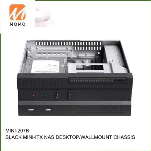 BLACK MINI-ITX NAS DESKTOP/WALLMOUNT CHASSIS