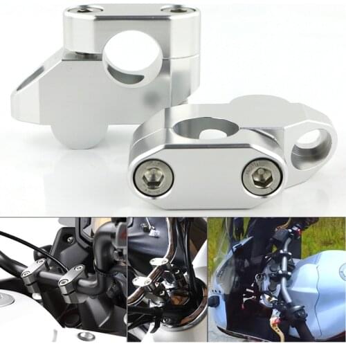 For Honda TRX 450R TRX 700XX 7/8" 22mm Handlebar Risers Raised Back Moved Mounting Risers Motorcycle CNC Aluminum Extension