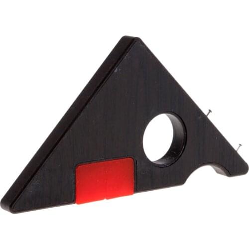 Fishing Line Tying Tool Black Plastic Triangle Hook Gauge Fishing Nail Knot Tool