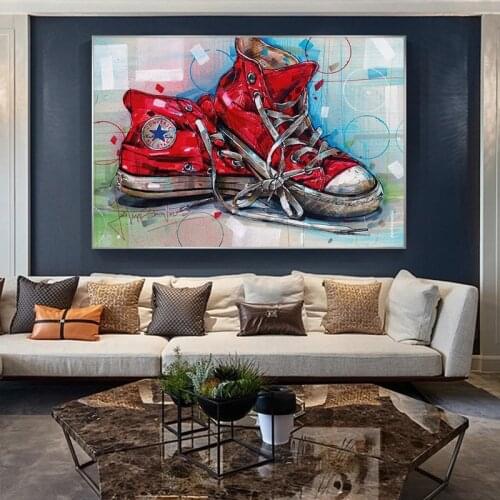 HD Prints Pictures Sneakers Fashion Trend Canvas Wall Art Nordic Painting Home Decoration Modular Poster Living Room No Frame
