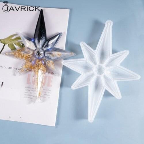 Crystal Epoxy Resin Mold Anise Listed Pendant Casting Silicone Mould DIY Crafts Decoration Jewelry Making Tools