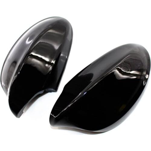 Rear View Mirror Cover Caps Gloss Black Side Mirror Covers For-BMW E90 E91 325I 328I 330I Sedan 2005-2008
