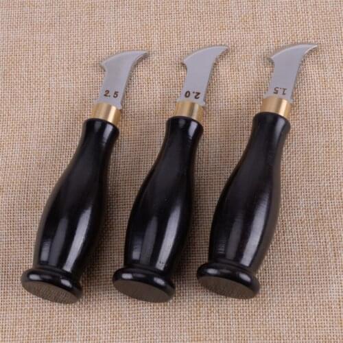 LETAOSK High Quality Stainless Steel Blade Handle Leather Edge Beveler Creaser Shallow Groove Press Line Craft Marking Tool