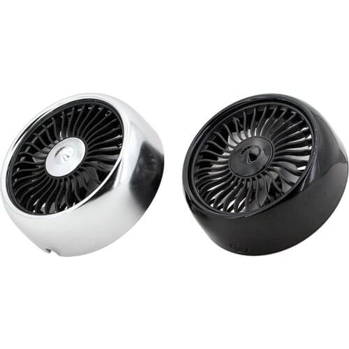 Multi-function Car Electric Fan USB Mini Fan Car Air Cooler Fan With Colourful LED for Air Outlet Center Console for 12V 24V Car