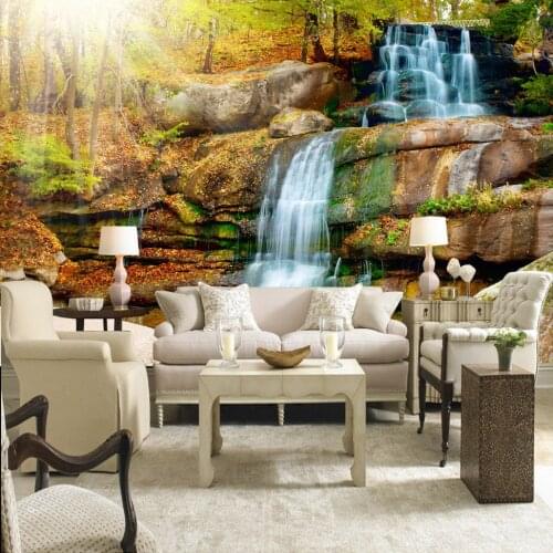 Custom 3D Wall Mural Photo Wallpaper Scenery For Walls Natural Autumn Landscape Bedroom 3D HD Large Mural Wall Paper TV Backdrop