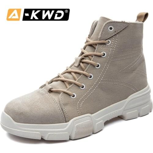 New Fashion Mannen Schoenen Mens Trainers Men Sneakers Non-slip Luxury brand High Tops safty shoes work shoes cowboy boots mens