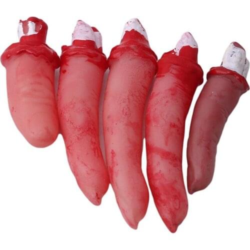 New Bloody Limb Hand Death Hand Halloween Simulation Of Horror Toy Broken Finger Hand Blood Halloween Decoration