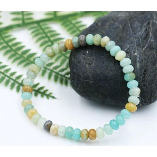 New Arrival Women Bracelet Amazonite Abacus Beads Bracelets Natural Stone Tibetan Buddhist Bracelet Men Female Jewelry Tobillera