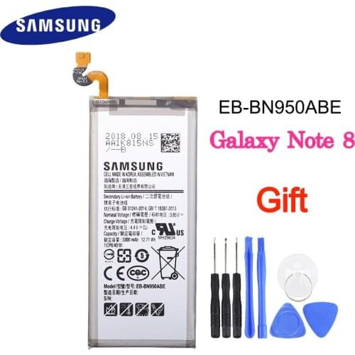 Original Replacement Phone Battery EB-BN950ABE 3300mAh For Samsung GALAXY Note 8 N950 N950F N950U N950N Phone Batteries