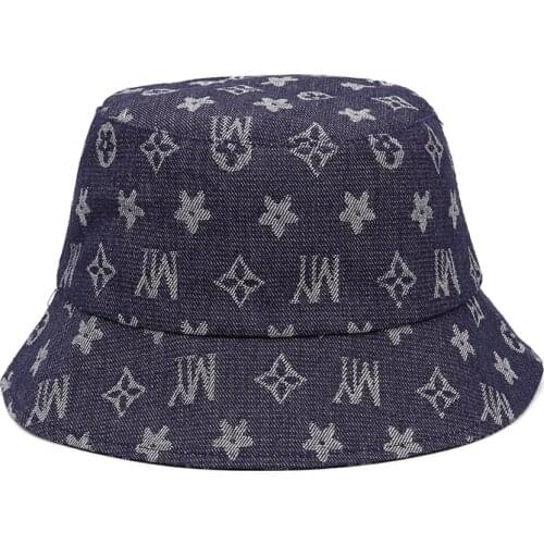 New Designer Cowboy Letter Floral Bucket Hat Summer Sun Caps Streetwear Luxury Hat Beach Cap Unisex Fishermans Hat Women Men