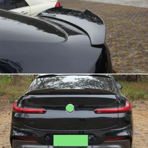 Use For BMW X4 G02 Spoiler 2018 2019 2020 Year Glossy Black Real Carbon Fiber Rear Wing Psm Style Sport Accessories Body Kit