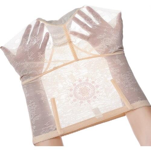 Transparent lace tighten the abdomen underwear Sexy Hip Lift High Waist Abdomen In Slimming womens Breathable Shapers