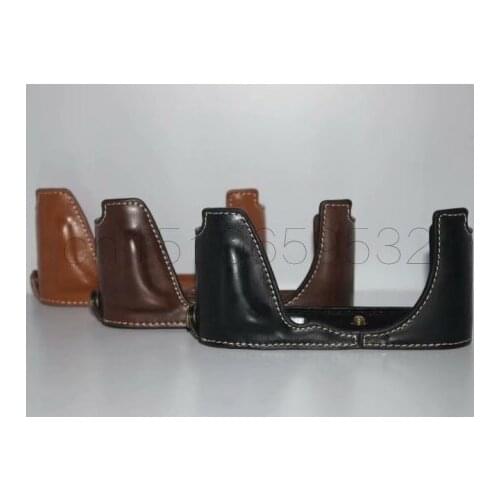 Camera Bag Case For Leica CL PU Leather Half Body Set Cover With Battery Opening, Free Shipping