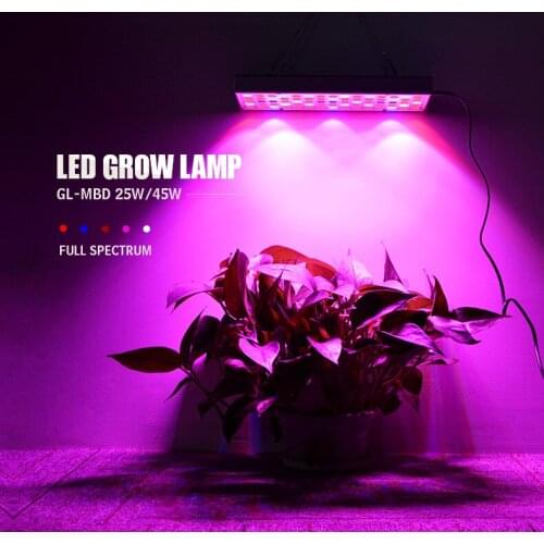 25W 45W AC85-265V Growing Lamps LED Grow Light Full Spectrum Plant Lighting Fitolampy for Garden Plants Seedling Cultivation