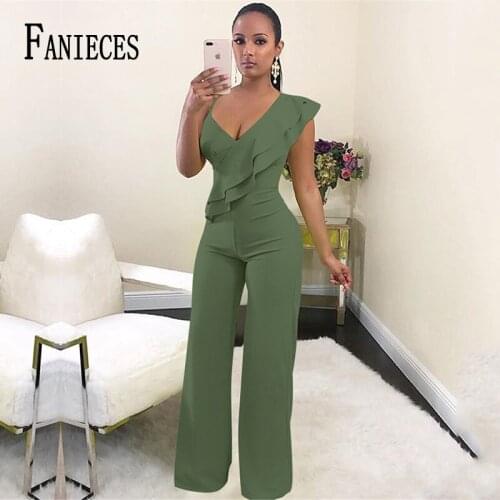 Patchwork Jumpsuit Women Casual Sexy Off Shoulder Slash Neck Long Sleeve lady black Jumpsuit Elegant Slim Wide Pants streetwear