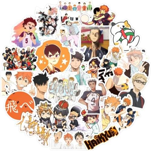 10/30/50pcs/pack Japanese anime Haikyuu!! Stickers For Cars Motorcycles Water cups Childrens toys Luggage Skateboards Computers