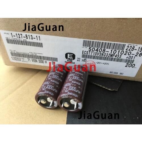 10pcs new NIPPON CE 71V3300UF 22x45mm NCC electrolytic capacitor 3300UF/71V CHEMI-CON ce 3300UF 71V instead 63V 3300UF