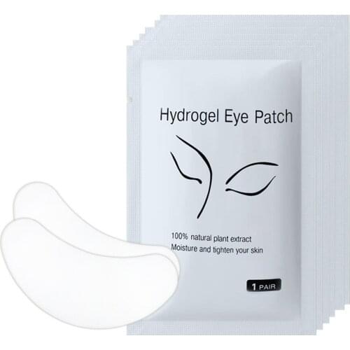 50Pairs Eye Pad Grafting Eyelashes Fox Lint Free Lash Patch Skin Friendly Under Eye Pads Eyelash Extension Protection Aids Tools