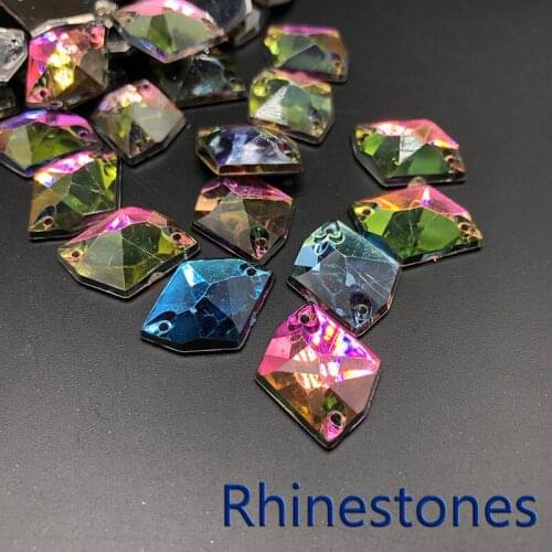 AB Rhinestones For Needlework Sew On Stone Color Crystal Glass Rhinestone Sewing Accessories DIY Crafts/Garment Dress Making