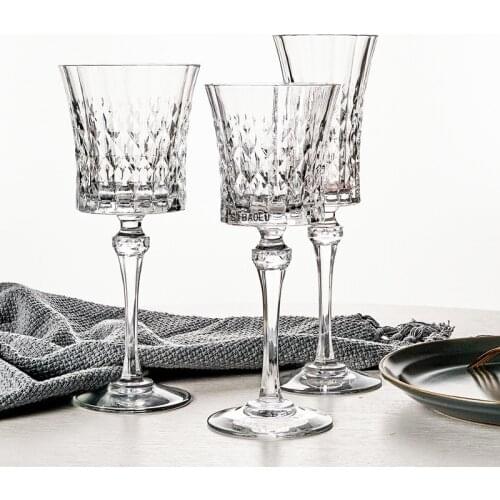 Diamond Glass Crystal Glass Diamond Retro Red Wine Glass Love Champagne Glass Goblet Whiskey Glass