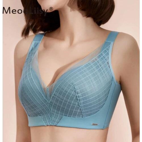 MeooLiisy Seamless Plus Size Bra C D Cup Wireless Underwear Sexy Push Up Brassiere Soft Comfortable