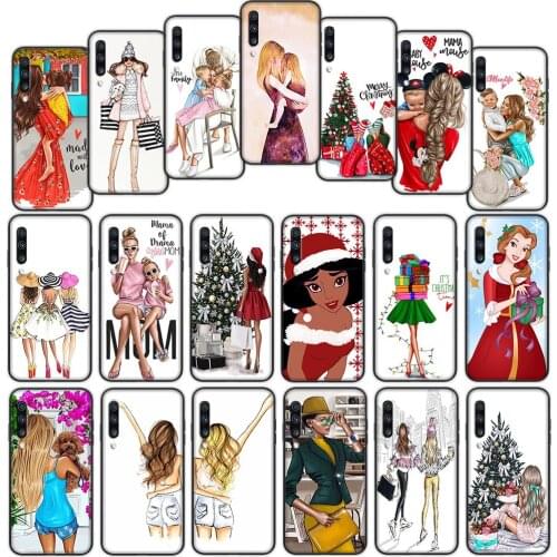 Christmas girl Luxury Soft Cover Case for Samsung Galaxy S20fe S21 Plus A02 A12 A32 A52 A72 F62 M02 M62 Ultra Cover