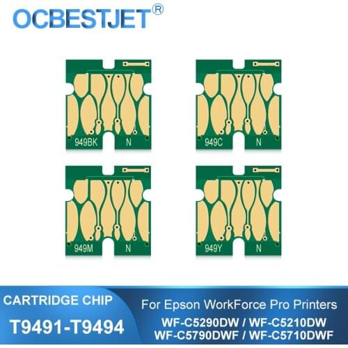 T9501 T9491 T9492 T9493 T9494 Ink Cartridge Chip For Epson WorkForce WF-C5790DWF WF-C5710DWF WF-C5290DW WF-C5210DW C5790 C5710