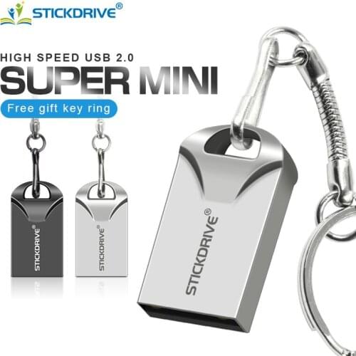 2021 Stickdrive Super Mini USB Flash Drive Pen Drive 64GB 32GB Waterproof USB Stick 8GB 16GB Pendrive Cle USB Flash Memory Stick