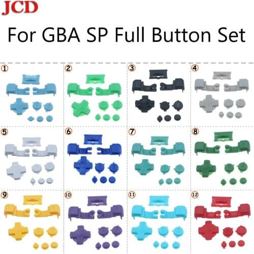 JCD New Multicolor For Nintendo for GameBoy Advance SP for GBA SP Buttons SET Full R L A B D-Pad high quality Button part