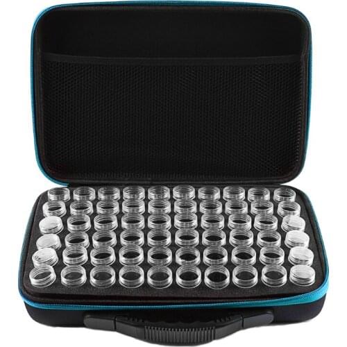 Diamond mosaic Tool Container Storage Box 30/60 Bottles Diamond Painting Box Accessories Carry Case Holder Hand Bag Zipper box