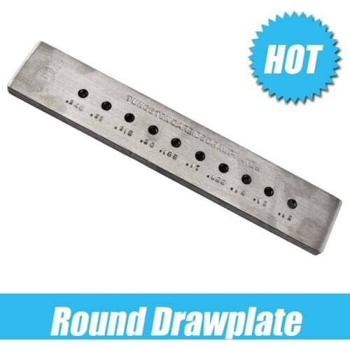 Round wire drawing board pull template single row 10 hole board size 0.12 0.245 mm gold and silver wire drawing board goldsmith