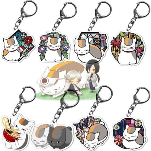 Natsume Yuujinchou Keychain Kamado Tanjirou Kamado-Nezuko Tomioka Giyuu Acrylic Key Chain Cute Funny Cartoon 2021