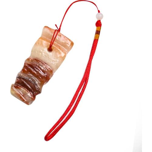 Natural Pork Stone Rough Ornamental Stone Pendant Strange Stones Crystal Home Car hanging Decoration Collectibles Craft Gift