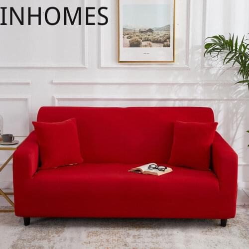 23 colors 1/2/3/4 Seat solid color elastic couch sofa covers living room fully wrapped Furniture Protector Washable Removable