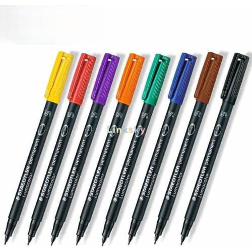 STAEDTLER 313 S Lumocolor Pen Permanent Superfine, film, durable 0.4mm Super Fine felt tip ,Write on DVD/CDs, vellum