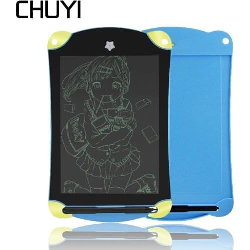 CHUYI 8.5" LCD Writing Tablet Digital Handwriting Pads Cute Cartoon Drawing Tablet Portable Electronic Notepad With Touch Pen