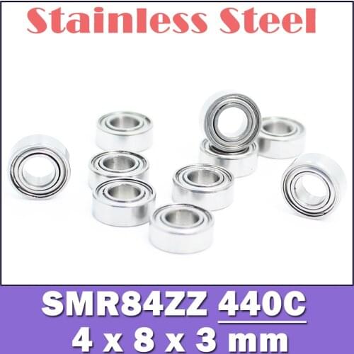 SMR84ZZ Bearing 4*8*3 mm ( 10PCS ) ABEC-1 Stainless Steel Ball Bearings Shielded SMR84Z SMR84 Z ZZ