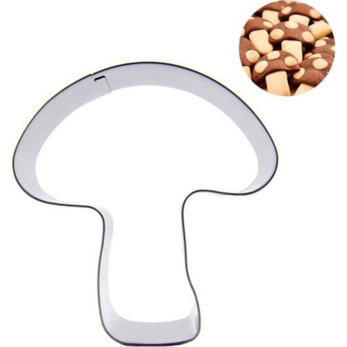 Christmas Mushroom Shape Cookie Tool Fungus Stainless Steel Biscuit Mould Cake Tool Cookie Cutter Mould Baking Tools Gingerbread
