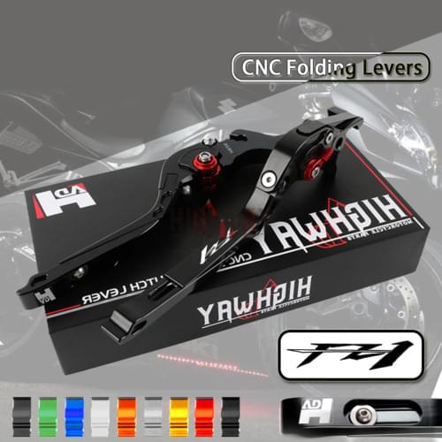 CNC Aluminum Brake Handle Bar Lever Extendable Folding Adjustable Brake Clutch Levers For YAMAHA FZ1 FAZER 2001-2005 02