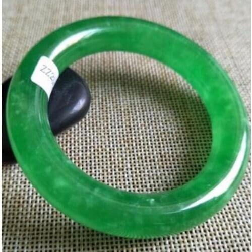 Certified Grade A 100% Natural Green Jadeite JADE Bracelet Bangle(Submitting certificates)