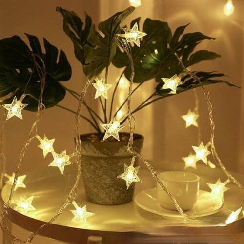 Led christmas decoration lights led lights string plug-in type star lights holiday small lights string lights flashing lights