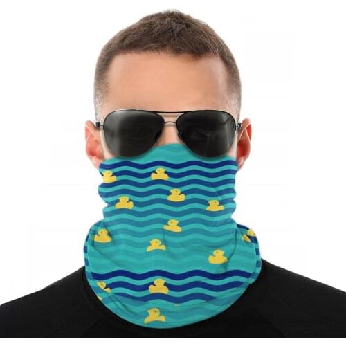 Little Yellow Ducks Magic Scarf Half Face Mask Men Women Fashion NeckGaiter Seamless Bandana Protective Headband Biking Climbing