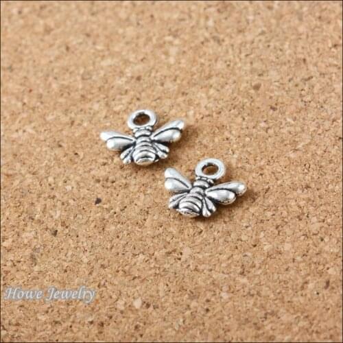150pcs Vintage honeybee Charms Pendant Ancient Fit Bracelets Necklace DIY Metal Jewelry Making B129