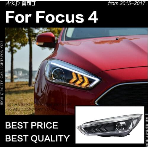 AKD Car Styling for Ford Focus Headlight 2015-2017 New Focus LED DRL D2H Hid Head Lamp Angel Eye Bi Xenon Beam Accessories