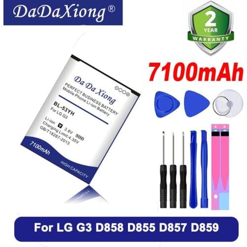 6400mAh BL-53YH BL53YH Battery for LG G3 D858 D855 D857 D859 D850 F400 F460 F470 F400L D830 D851 VS985 BL 53YH Phone Battery