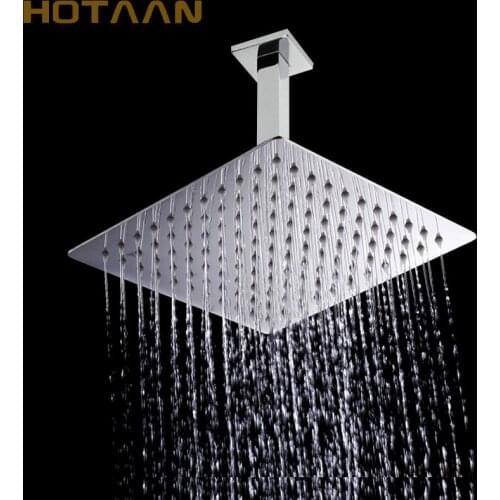Free shipping 8" Stainless Steel Shower Head Ultra thin With Shower Arm Ceiling Mounted Rain Top Shower Head,Chuveiro YT-5135