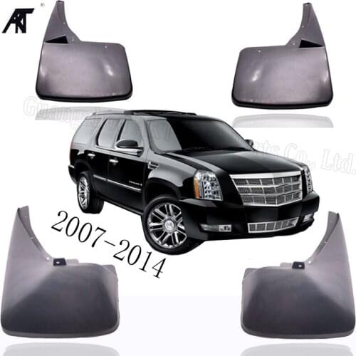 Mud Flap Car Mud Flaps For Cadillac Escalade 2007-2014 GMT900 Mudguards Fender 2008 2009 2010 2011 2012 Mudflaps Splash Guards
